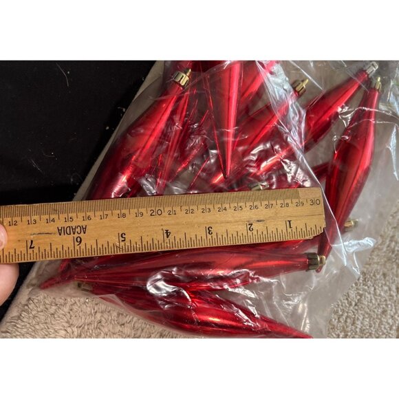 Red & Silver & Multicolor Christmas Ornament Bundle Mini Presents, Balls Tinsel - Picture 5 of 11